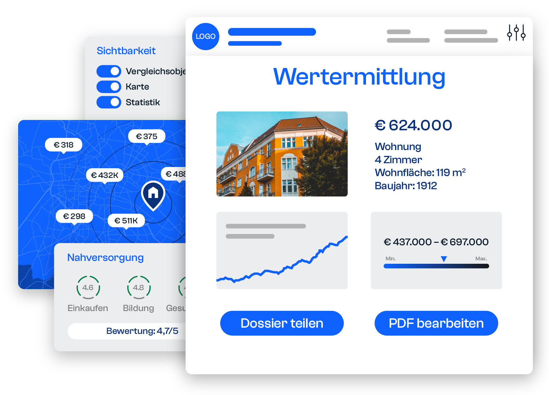 Wertermittlung Tool Vorschau