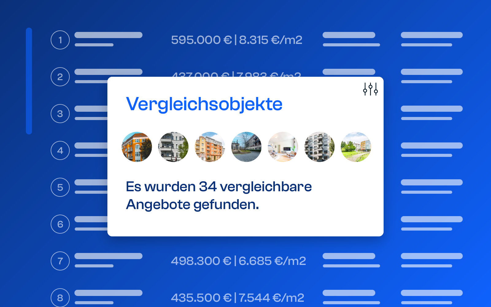 Wertermittlung Vergleichsobjekte